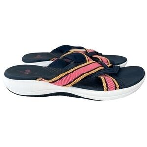 Stylish Women's Sandals with Pink and Orange Straps